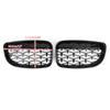 Meteor Black Front Grille Fit BMW 1 Series E81 E87 E82 E88 128i 135i 2008-2012
