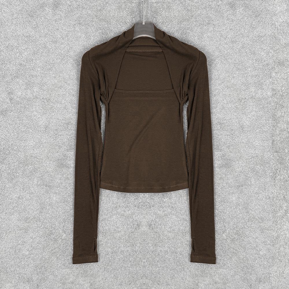 Original Lyocell Merino Wool Two-Piece Knitted Base Layer Top for Autumn/Winter