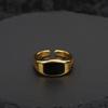 Saul Goodman Inspired Adjustable Open Ring Copper 24K Gold Plated Enamel Statement Jewelry Men Women Vintage Style