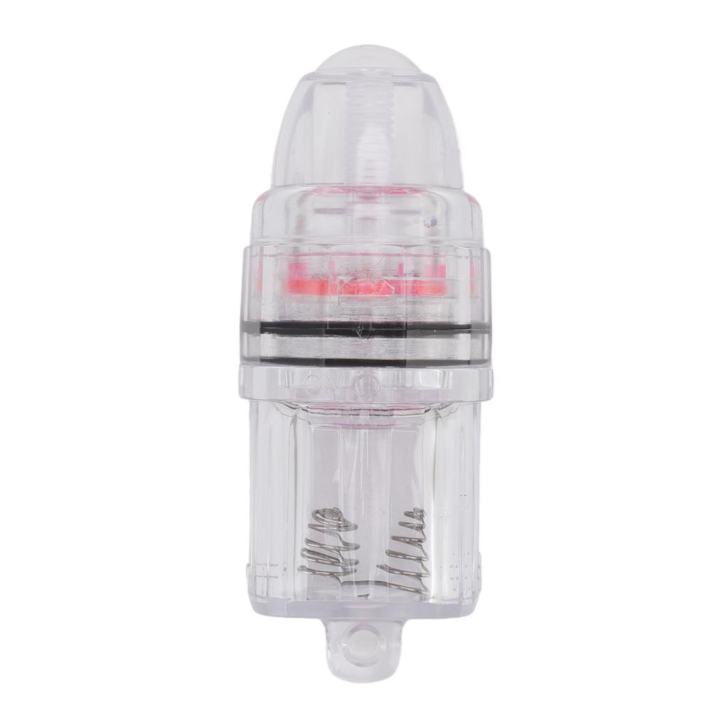Deep Drop Fishing Light Transparent Plastic AA Battery Powered LED Fishing Light for Trolling Sea Freshwater Red
