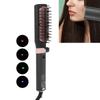 Foldable Hair Straightener Brush Fast Heating Hair Brush Adjustable Electric Hair Brush