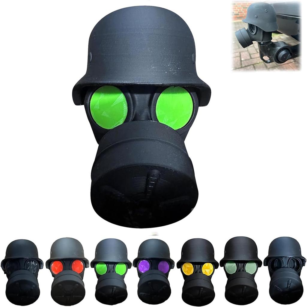 1 szt. Osłona na hak holowniczy, Zabawna maska gazowa, Osłona haka holowniczego w kształcie kasku, Osłona haka holowniczego do listwy samochodu z hakiem holowniczym, Plastikowa osłona haka holowniczego