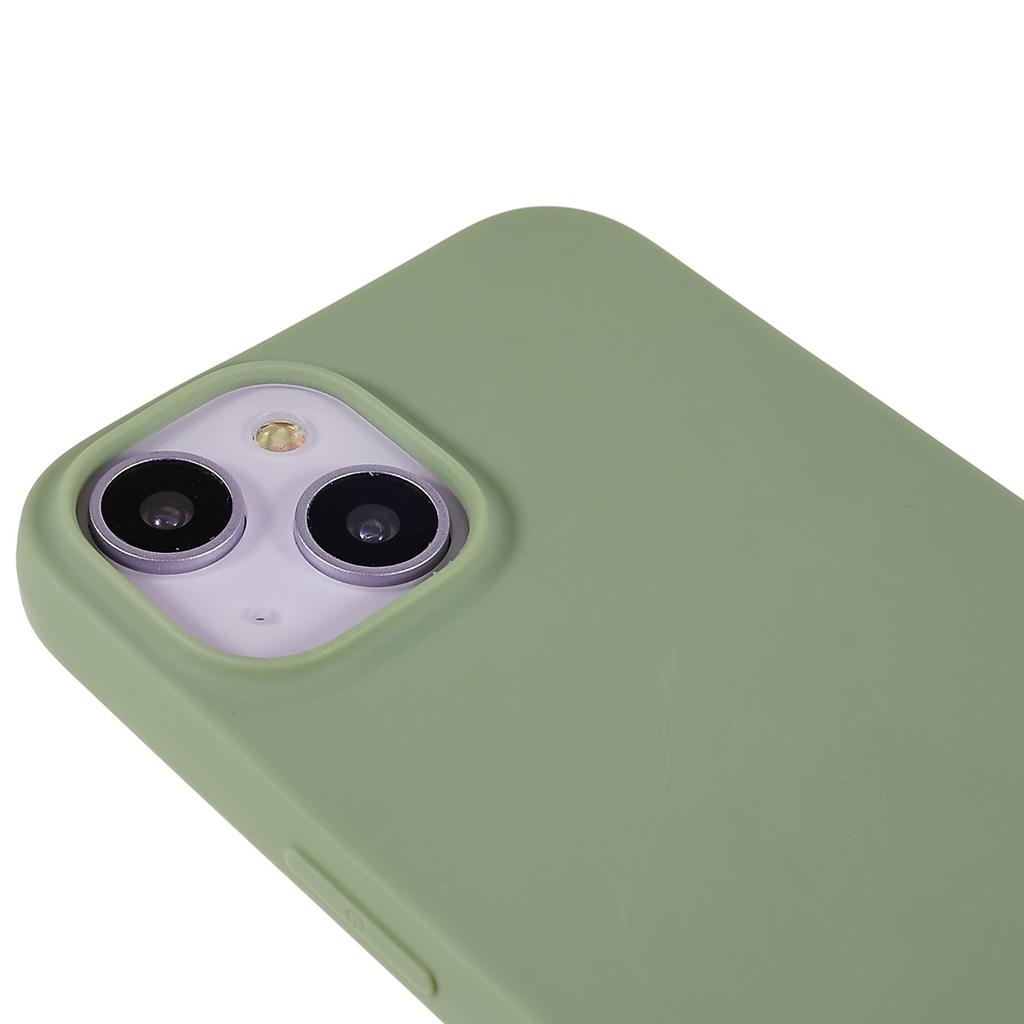 For iPhone 14 Smooth Matte Soft TPU Cover Shockproof Absorption Flexible Phone Case