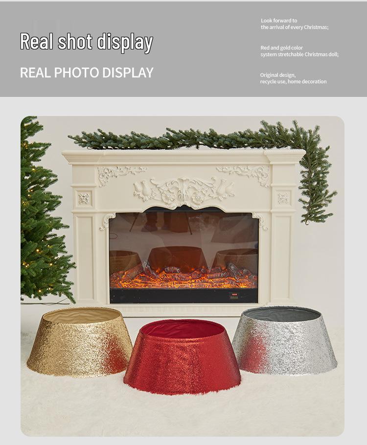 3D Weihnachtsbaumständer-Abdeckung & Rock