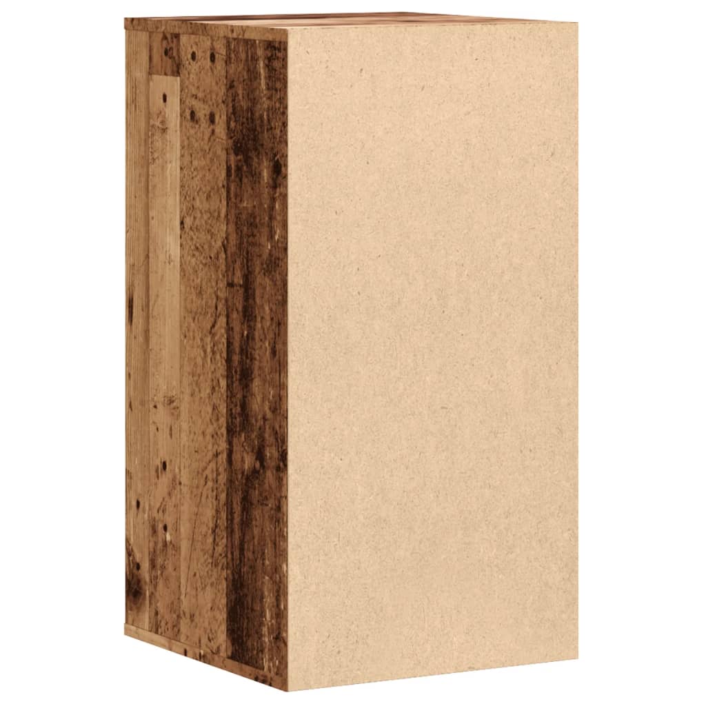 Vintage Wood Effect Chest of Drawers 40 X 41 X 76 Cm Engineered Wood