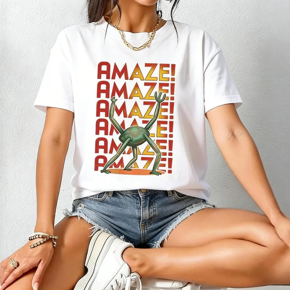 Amaze Amaze Amaze Shirt Project Hail Mary Rocky Inspired Sci Fi Tshirt Retro Style Book Lover Gift TShirt Unisex Unisex Cotton Tops