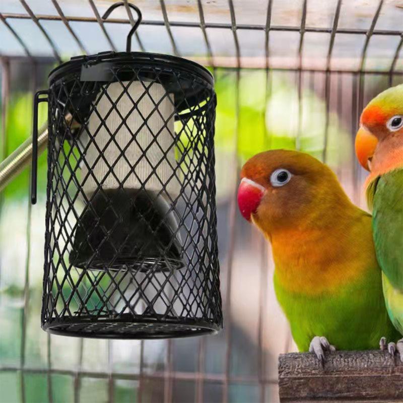 Heat Lamp Cover for Reptiles Ensuring Even Heat Dispersion and Enhancing Protections in Enclosures Bird Cage Accessory