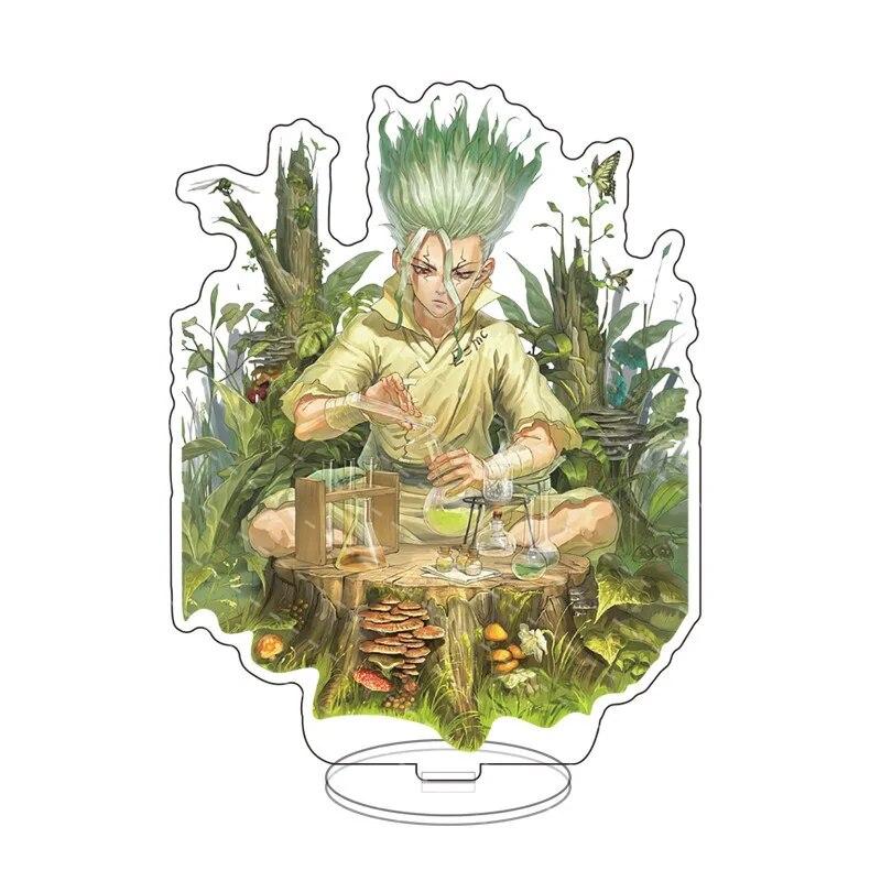 

Акриловый держатель Dr.stone для мультяшной игры, игра Ishigami Senkuu из ПВХ в виде настольной подставки, подарочный набор для косплея для красоты 2