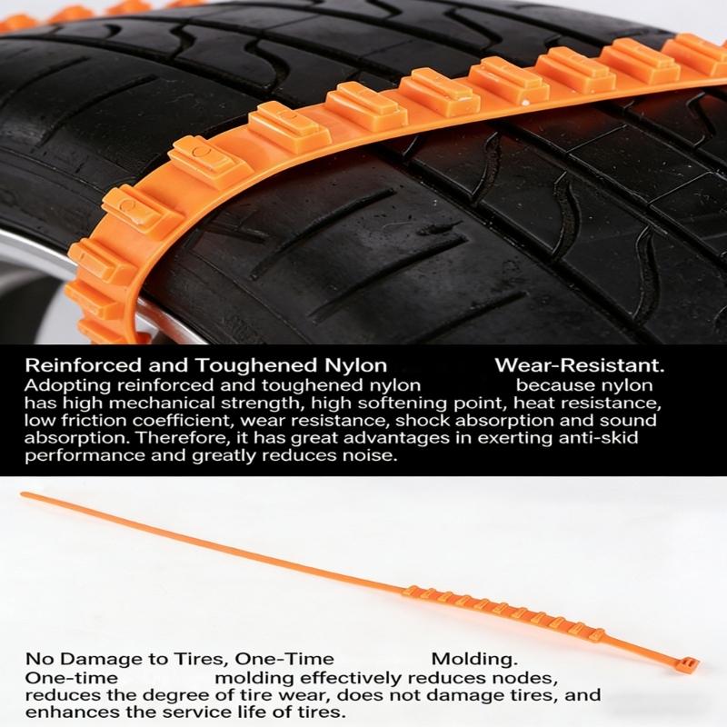 Multipurpose Vehicle Traction Strap Withstands Extreme Conditions For Dependable Anti Slip Protection On Various Roads