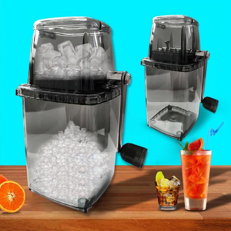 Manual Ice Crusher Mini Ice Shaver Smoothie Maker Ice Block Breaking Slush Machine