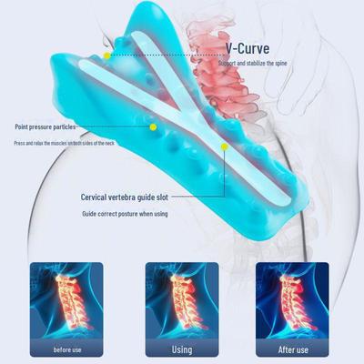Ergonomic Cervical Massage Pillow for Spine and Neck Support