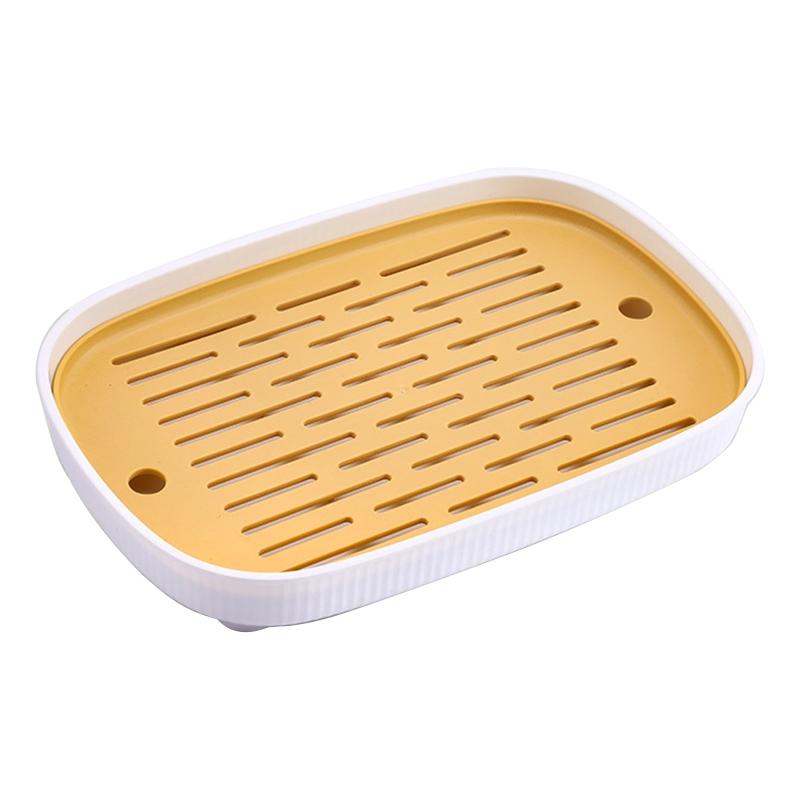 Fashion Kitchen Cup Organizer Drain Rack Dish Drainer Storage Shelf Easy Clean Double LayersDish Drying Rack Home Supply