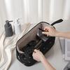Hair Dryer Storage Bag For Travel Kawaii Cute Bow Embroidery Hair Tools Organizer With Zipper Cosmetic Makeup Bag 1-5PCS