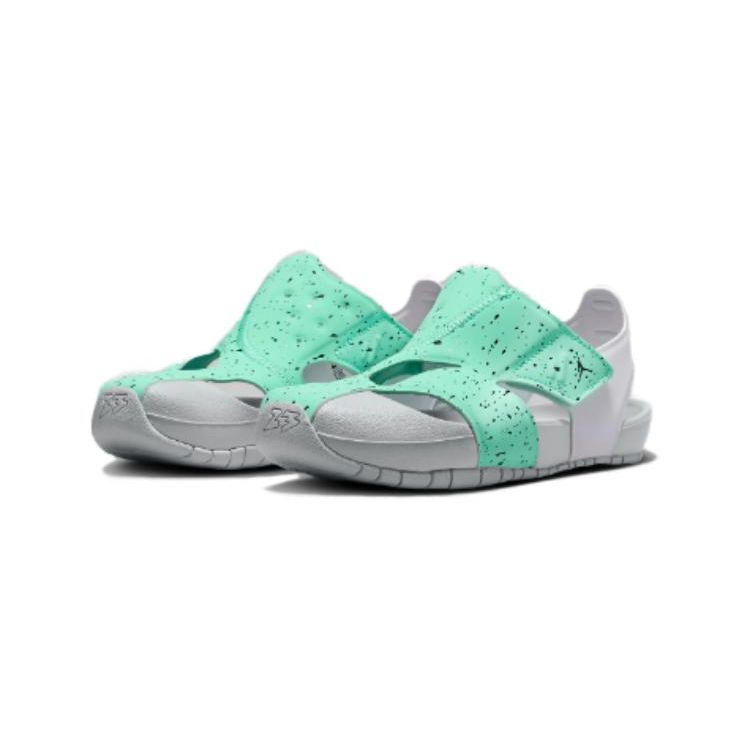 Jordan Flare Green Glow Wolf Grey White Black (PS) Kids Sneakers CI7849-302