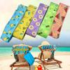 Tropical Palm Leaf Print Beach Chair Towel Strap for Pool, Vacation - Portable Durable Towels Elastic Band, Quick-Dry Suitable for Bath, Spa