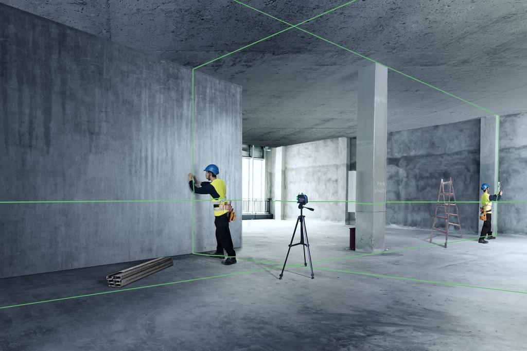Profesionální laserový značkovač BOSCH nesoucí cílový panel modrý (Ochranné pouzdro, pouzdro, součástí) GLL3-60XG