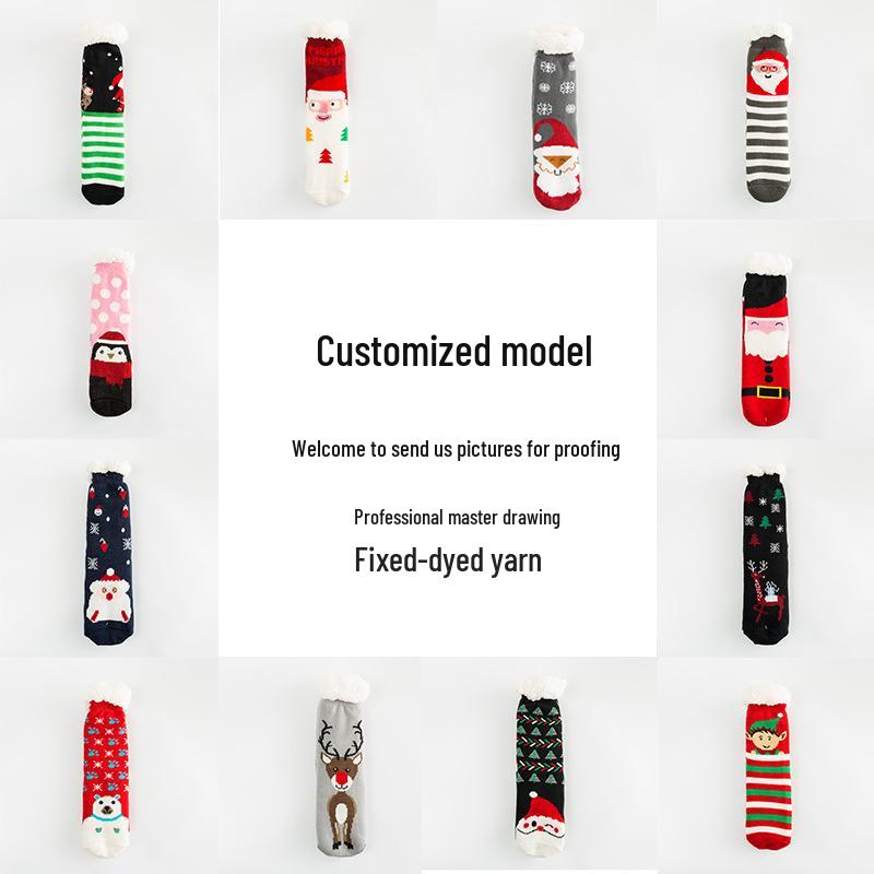 Women s Christmas Floor Socks: Cozy Snow & Slipper Socks for Home, Sleep, Postpartum, and Leg Warmers. One Size