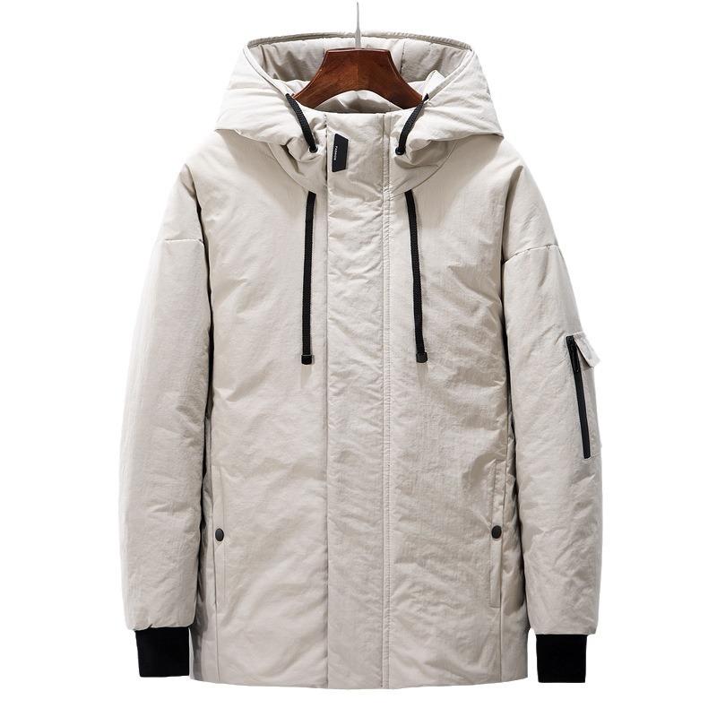 Winter Hooded Down Jacket Men's Short Warm Casual Couple Top Winter Coat