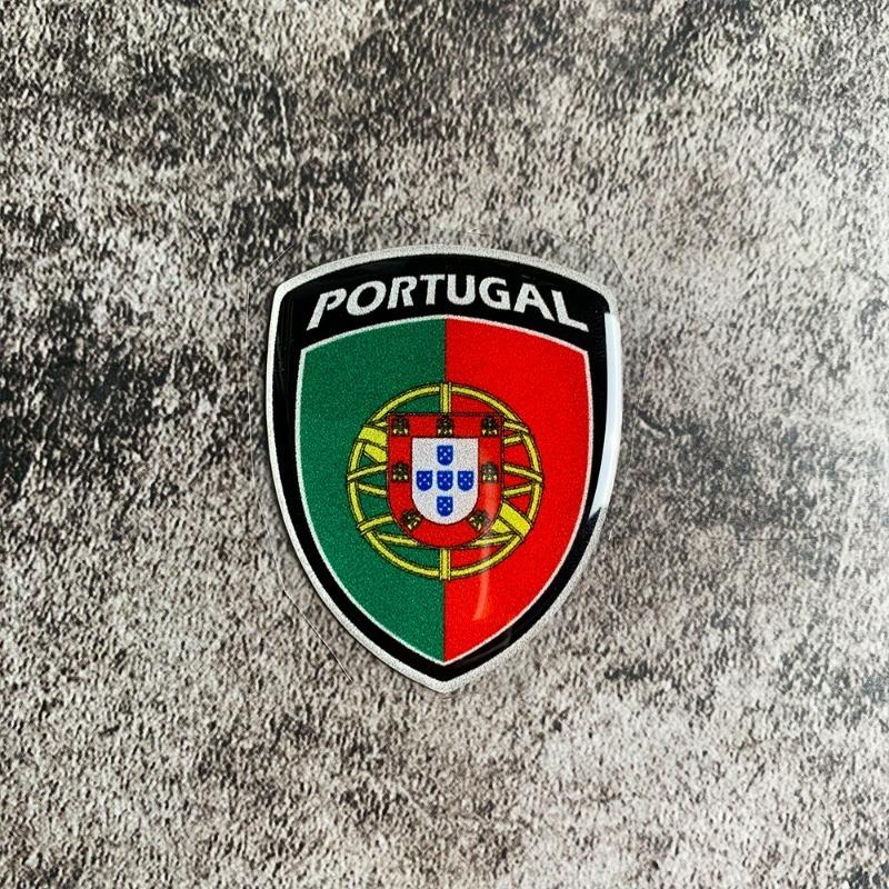 Universal 3D Reflective World National Flag Stickers Decals for Car Motorcycle Exterior Decoration