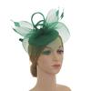Feathers Veil Hat Headwear Elegant Bride Headband Fashion Mesh Fascinator Hat  Wedding
