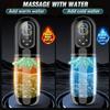 Automatic Male Sex Toys Penis Pumps Male Sex Toys with Suction Vibration Thrust and Rotation 7 Modes Textured 3D Simulation Sex Toys