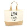 I Can't I Prefer My Bichon I Can't Minimalist Bag | Cotton Tote Bag with Jute Bottom 18 L 48 × 37 × 13 Cm | Market Shopping