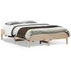 Vidaxl Bed Frame Without Mattress, 135X190 Cm, Solid Pine Wood