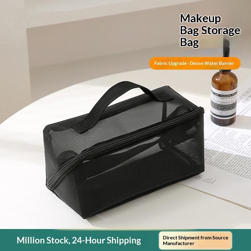 Mesh Zipper Pencil Pouches With Clear See Through Design And Sturdy Fabric Ideal For School Office Stationery Storage