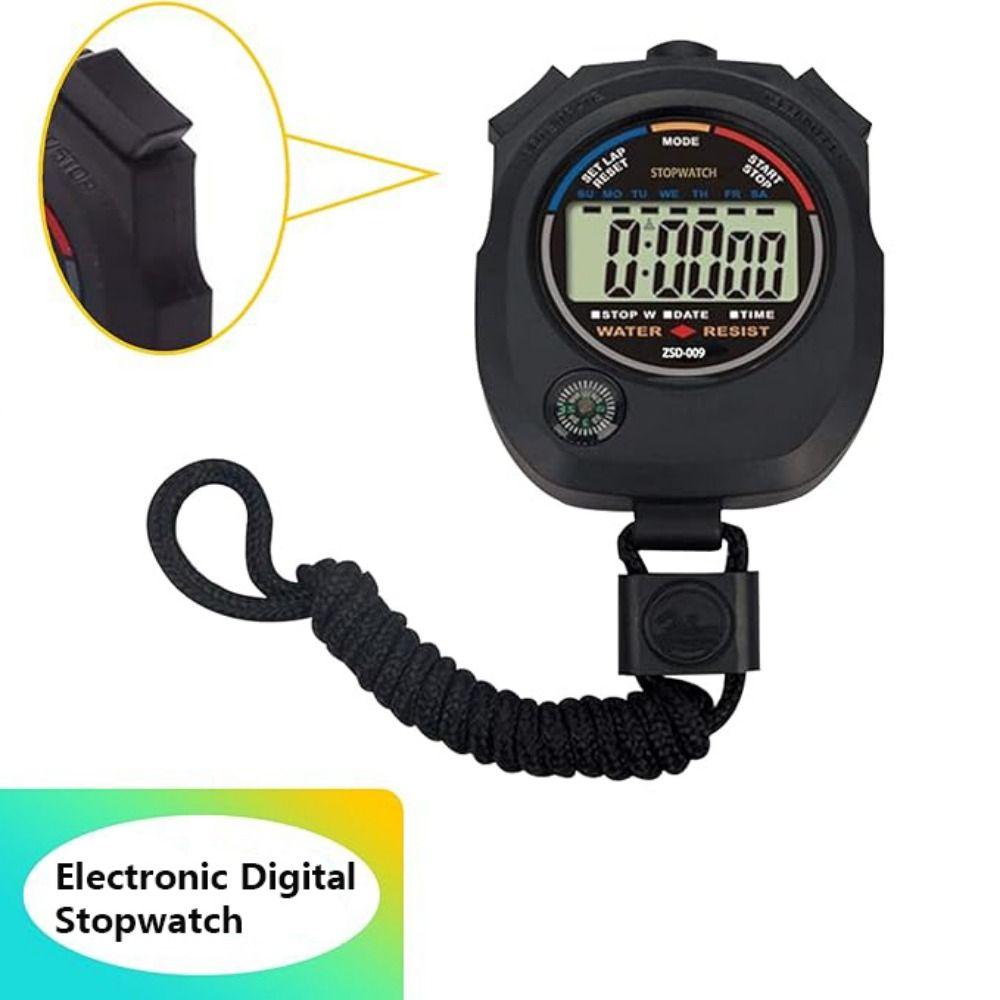 Large Display Sport Stopwatch LCD Chronograph Timer Electronic Digital Stopwatch  Track Field