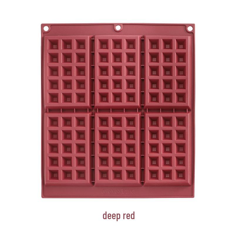 

DIY 6-Cavity Silicone Molds for Cakes, Cookies, Chocolate, and Waffles