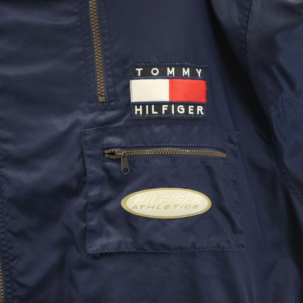 Tommy Hilfiger 90s Old Flag Tag Nylon Jacket XL Navy Mesh Lining Men's Used