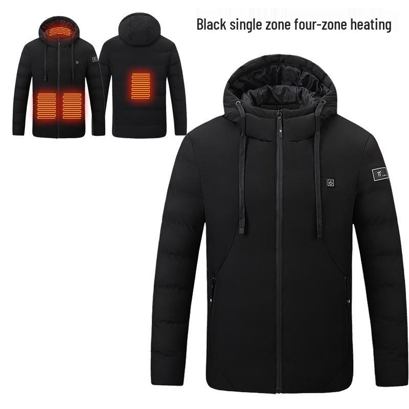 Men's 15-Zone USB Heated Cotton Jacket: Smart, Constant Temperature for Winter Cold Protection