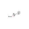 Silver Needle Shiny Zircon Stud Earrings Women Style Cute Sweet Jewelry Accessories Simple  Jewelry Accessories