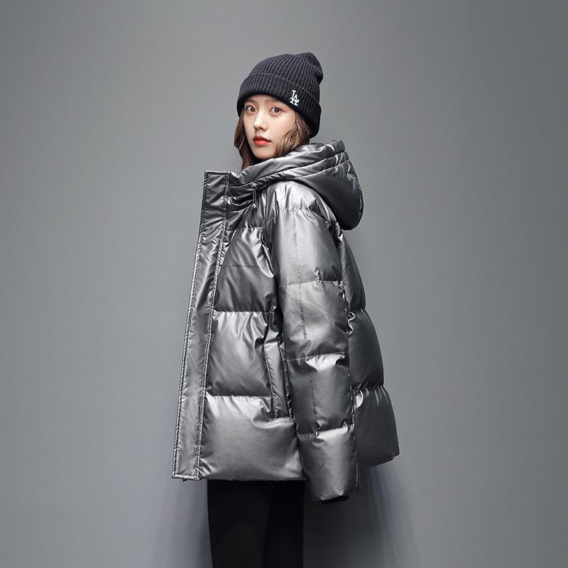 New Short Down Jacket Men's Couple Trend Fashion Loose Hooded Top