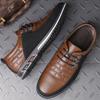 Men Leather Casual Shoes Comfortable Office Shoes  New Fashion Black Walking Party Dress Shoes Casual Sneakers Men Shoes