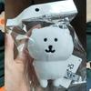 Cute Self Mocking Bear Plush Keychain Cute Hanging Ornament Kawaii Animation Doll For Bags Backpack Car Keys Playful Present Idea