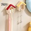 Punch Free Toothbrush Rack Cartoon House Holder, Wall Mounted Bathroom Organizer, Suspended Cute Storage Drainage Drying for Electric And Manual