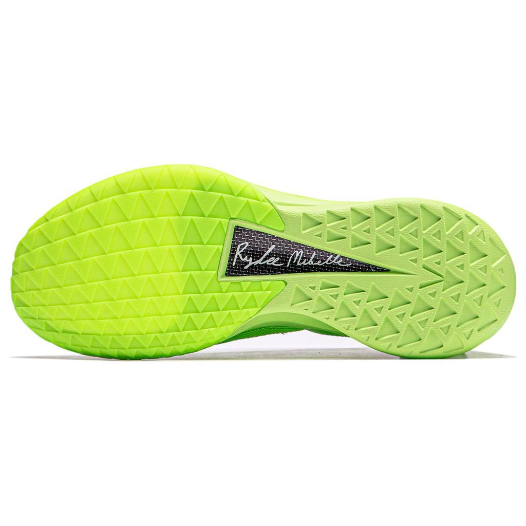Li Ning JB2 Basketball Shoes Men's Low Top Fluorescent Vanilla Green ABAT081-7