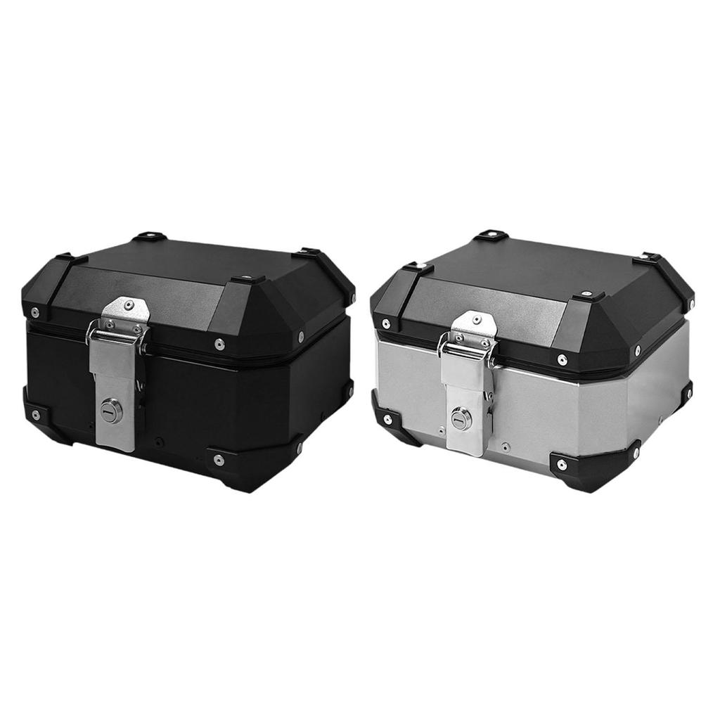 8L Motorcycle Top Case Large Capacity Anti-Losing Multifunction Motorbike Tail Box Trunk with Stable Security Lock