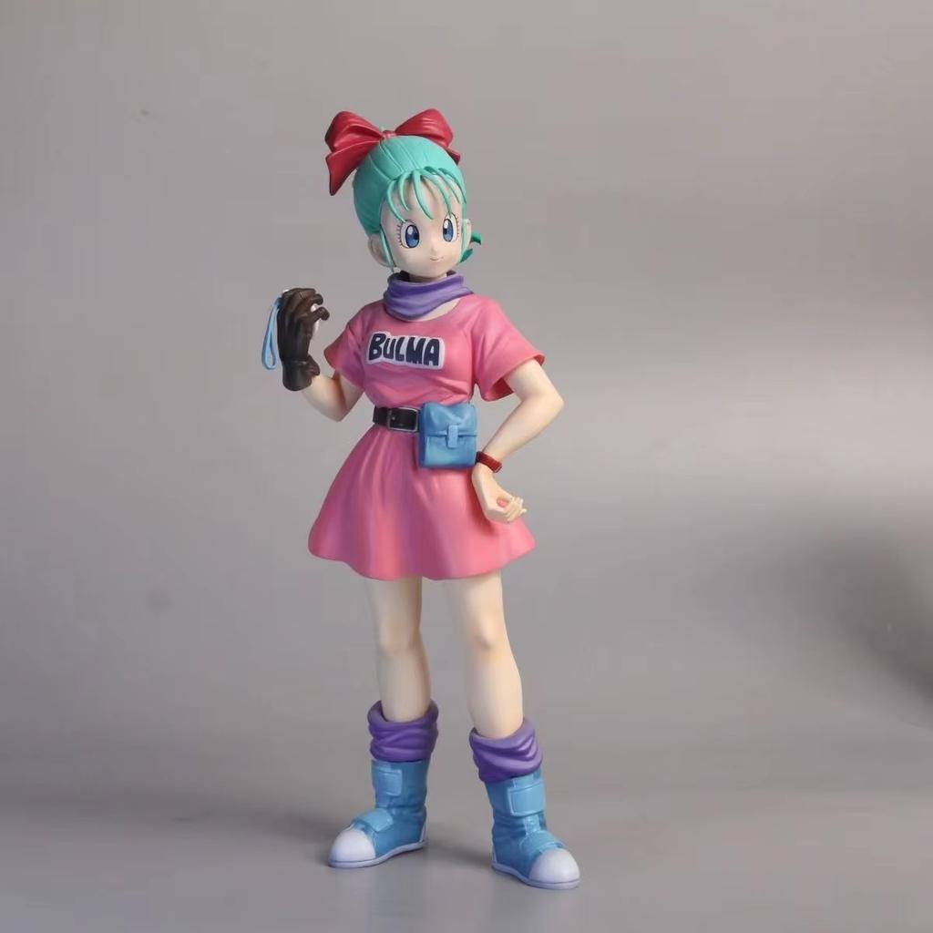 Dragon Ball Z Anime Figures Glitter Glamours Childhood Bulma Action Figure PVC Model 24cm Bulma Ornaments Toys Gifts