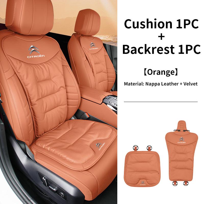 Velvet Car Seat Cover: Breathable, Comfortable and Durable All-Season Use Split-Style Single-Seat For Citroen C4 C3 C5 C1 C2