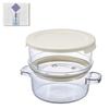 Hario Glass Steamer GSM-2-OW Microwave Cooker (with Shirayuki Dishcloth)