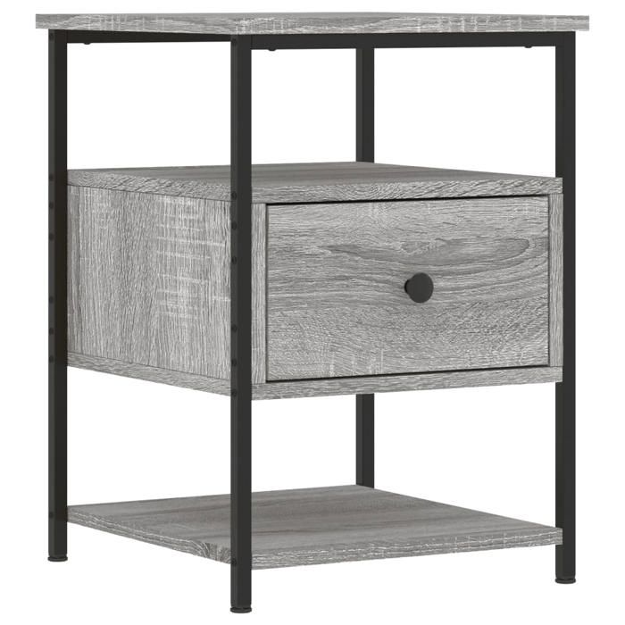 Maison Exclusive - Table de chevet sonoma gris 40x42x56 cm bois d'ingénierie