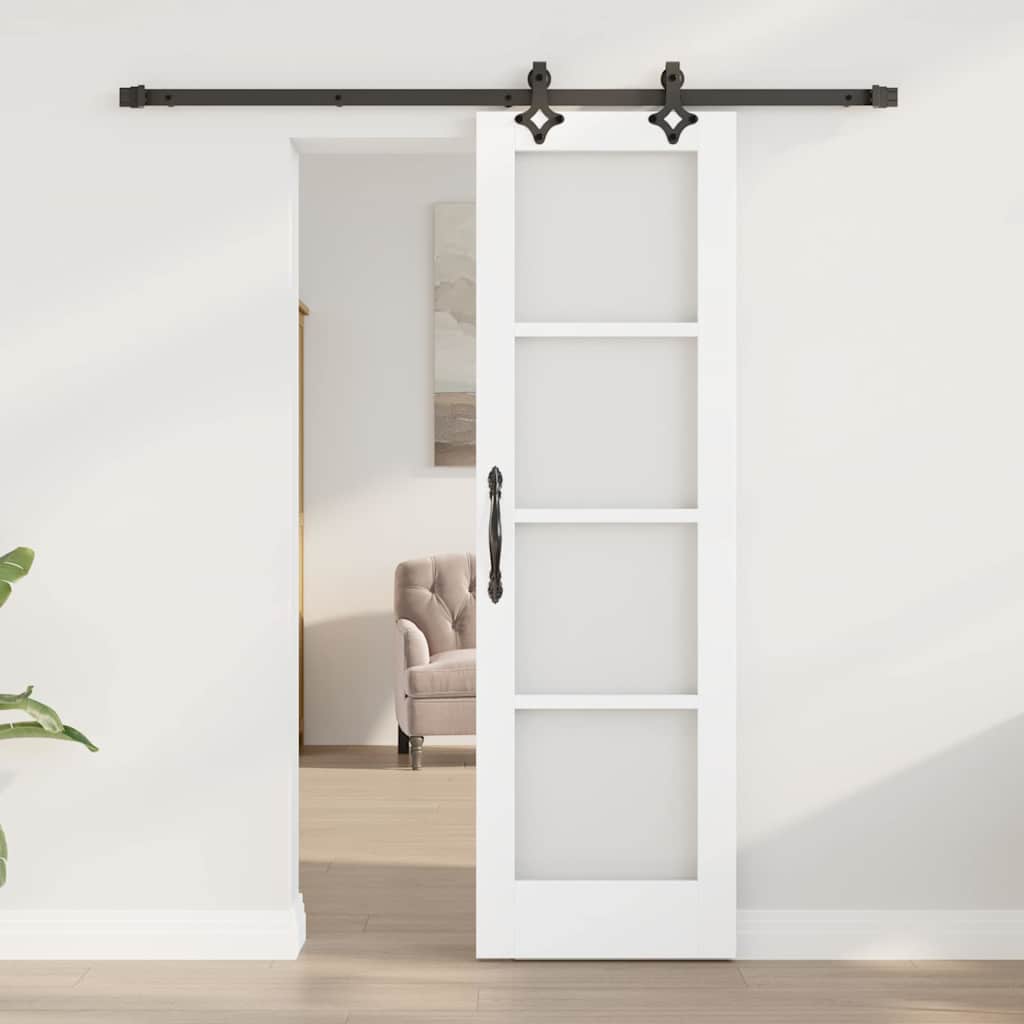 ORKDAL Sliding Door White and Black 61 X 198.5 Cm