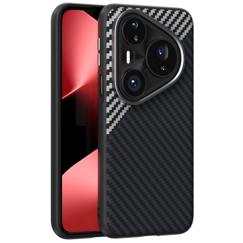 ABEEL For Huawei Pura 80 Pro+/80 Pro Magnetic Case Carbon Fiber Texture Back Cover