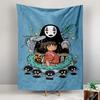 Tapestry Spirited Away Chihiro No Face Susuwatari Cartoon Anime Poster Wall Art for Nursery