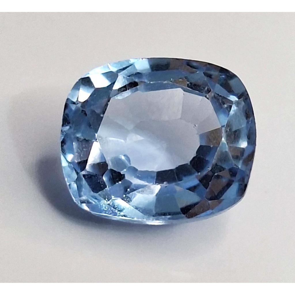 Fabulous Natural Sky Blue Aquamarine 5-7 Ct Cushion Cut Certified Gemstone