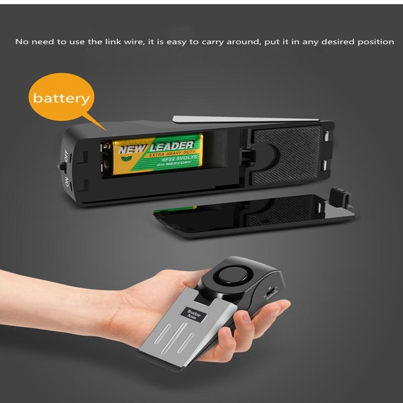 Hotel Door Burglar Alarm Door Gap Alarm Door Stopper Alarm Home Door Stop Alarm