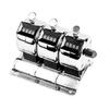Stainless Steel Handheld Mechanical Counter Scratch Resistant Surfaces Count Rotating Resets For Inventory Management