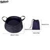 Nylon Portable Collapsible Sink 8.5L -Foldable Travel Basin For Outdoor,Camping, Hiking, Feet Face Dishes, Lightweight & Compact